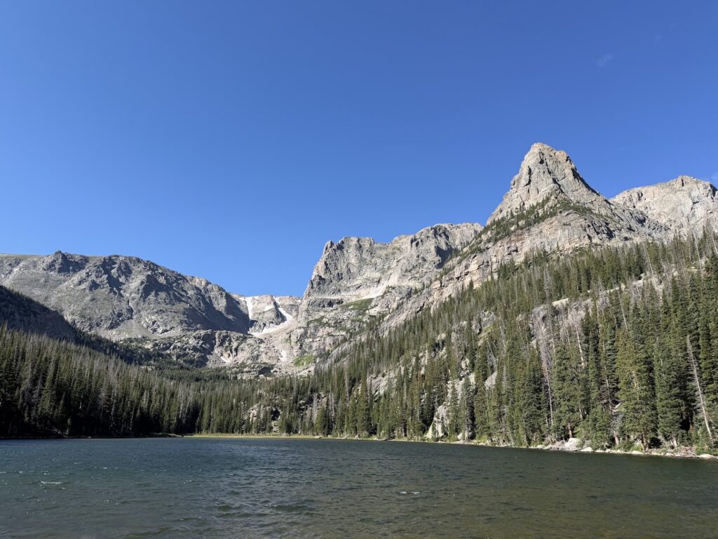 A photo of Odessa Lake in Rocky Mountain National Park